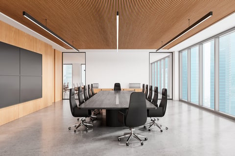 Modern office meeting room with business conference space